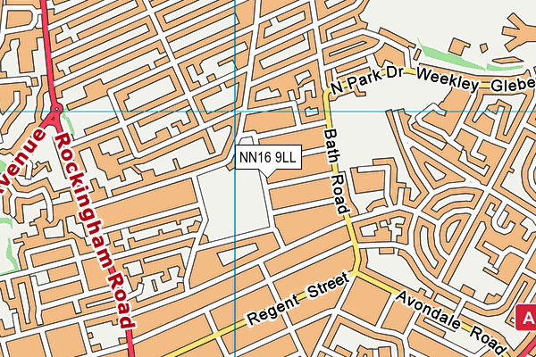 NN16 9LL map - OS VectorMap District (Ordnance Survey)