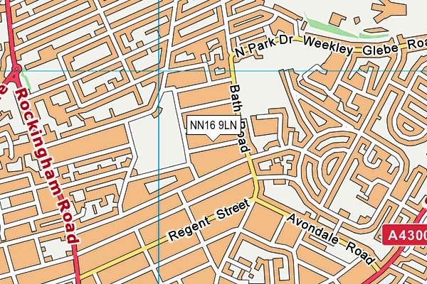 NN16 9LN map - OS VectorMap District (Ordnance Survey)