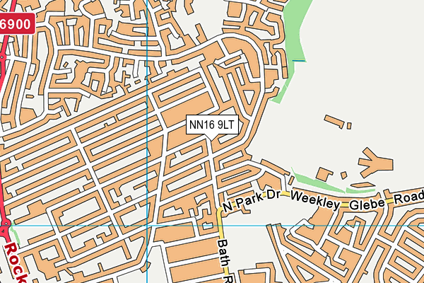 NN16 9LT map - OS VectorMap District (Ordnance Survey)