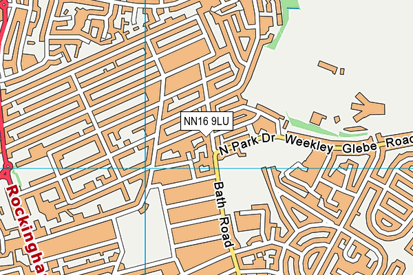 NN16 9LU map - OS VectorMap District (Ordnance Survey)
