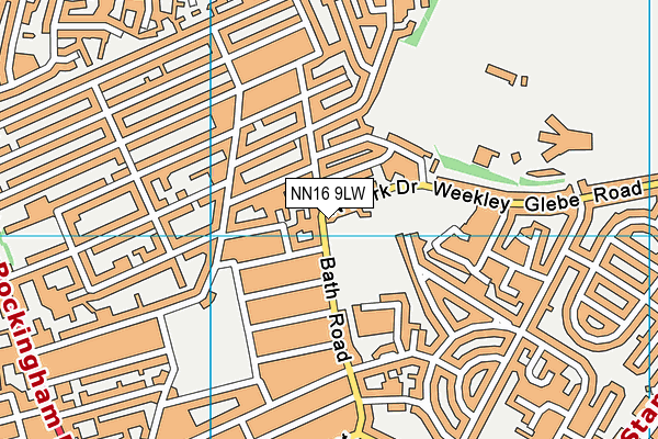 NN16 9LW map - OS VectorMap District (Ordnance Survey)