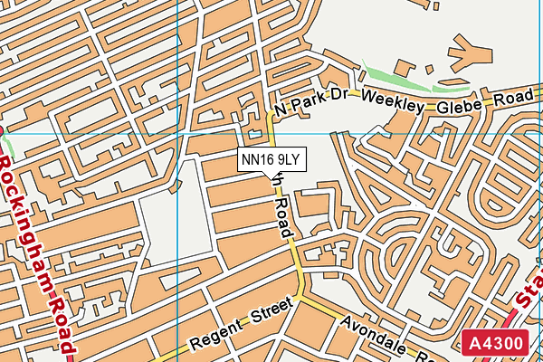 NN16 9LY map - OS VectorMap District (Ordnance Survey)