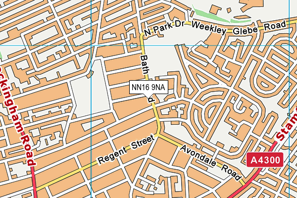 NN16 9NA map - OS VectorMap District (Ordnance Survey)