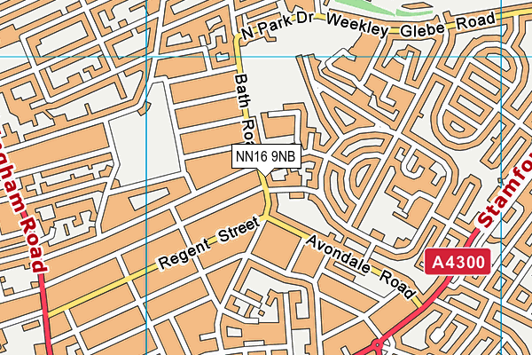 NN16 9NB map - OS VectorMap District (Ordnance Survey)