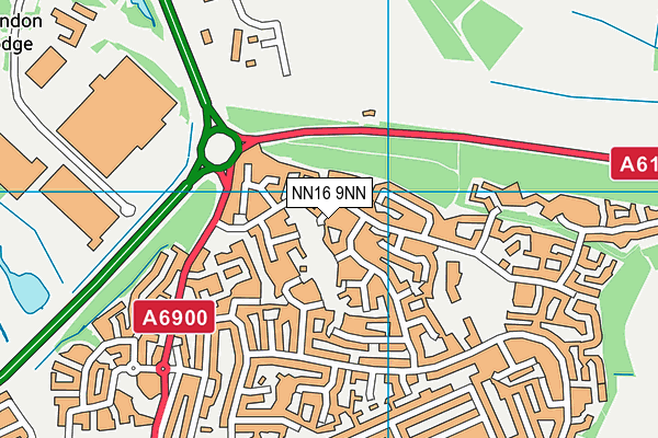 NN16 9NN map - OS VectorMap District (Ordnance Survey)