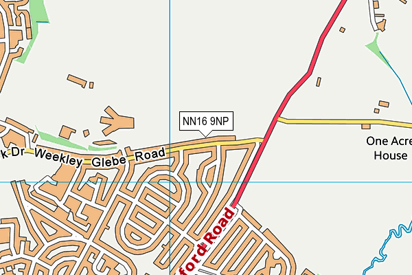 NN16 9NP map - OS VectorMap District (Ordnance Survey)