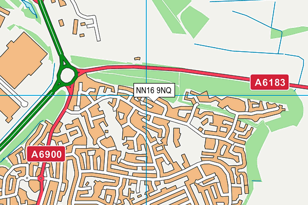 NN16 9NQ map - OS VectorMap District (Ordnance Survey)