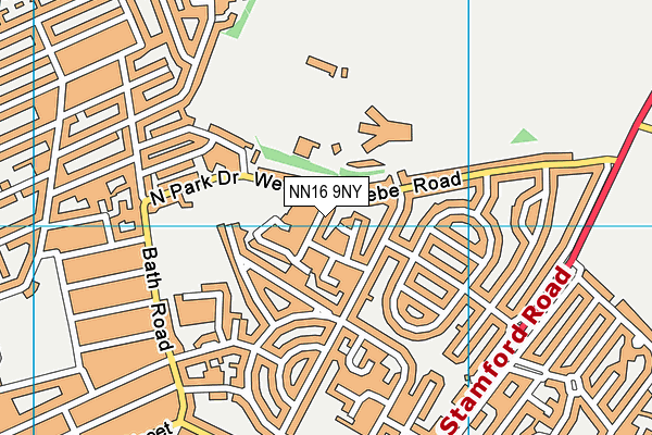 NN16 9NY map - OS VectorMap District (Ordnance Survey)