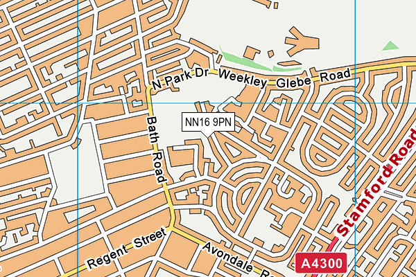NN16 9PN map - OS VectorMap District (Ordnance Survey)