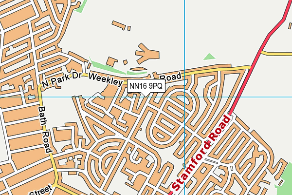 NN16 9PQ map - OS VectorMap District (Ordnance Survey)