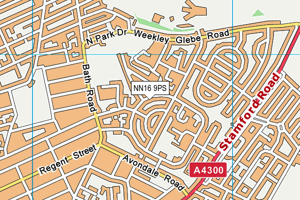 NN16 9PS map - OS VectorMap District (Ordnance Survey)