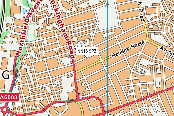 NN16 9PZ map - OS VectorMap District (Ordnance Survey)