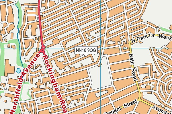 NN16 9QG map - OS VectorMap District (Ordnance Survey)