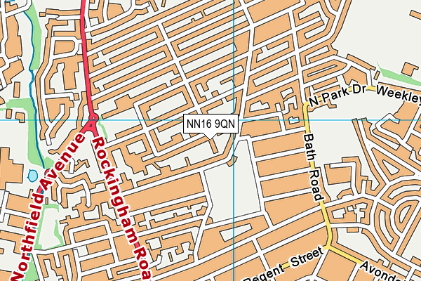NN16 9QN map - OS VectorMap District (Ordnance Survey)