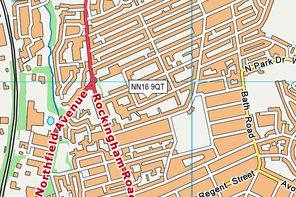 NN16 9QT map - OS VectorMap District (Ordnance Survey)