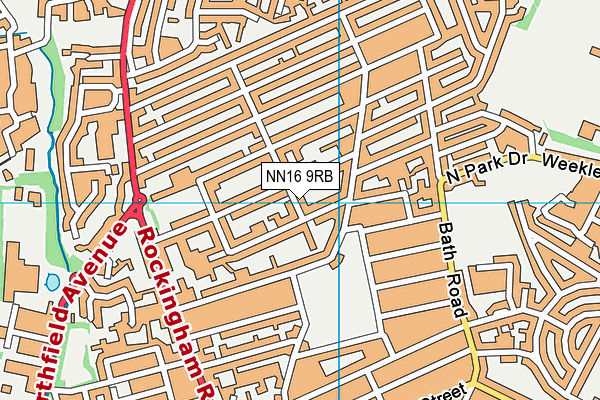 NN16 9RB map - OS VectorMap District (Ordnance Survey)