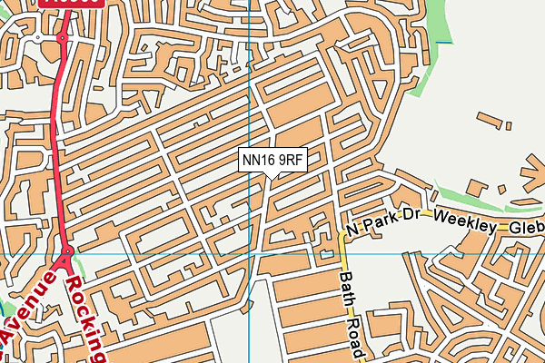 NN16 9RF map - OS VectorMap District (Ordnance Survey)