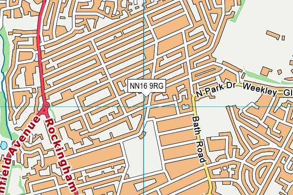 NN16 9RG map - OS VectorMap District (Ordnance Survey)