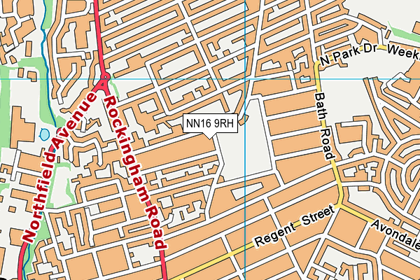 NN16 9RH map - OS VectorMap District (Ordnance Survey)