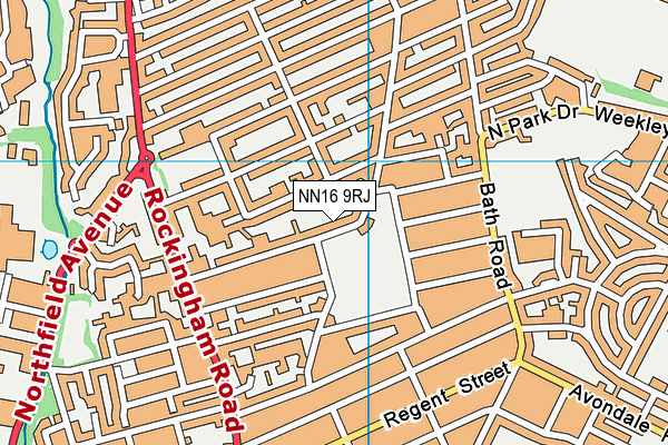 NN16 9RJ map - OS VectorMap District (Ordnance Survey)
