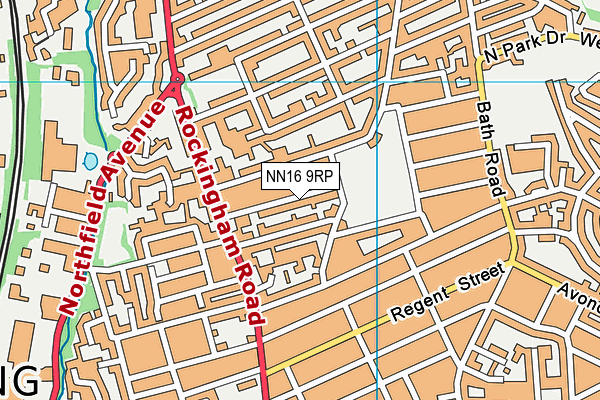 NN16 9RP map - OS VectorMap District (Ordnance Survey)