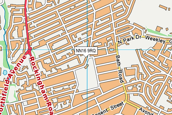 NN16 9RQ map - OS VectorMap District (Ordnance Survey)