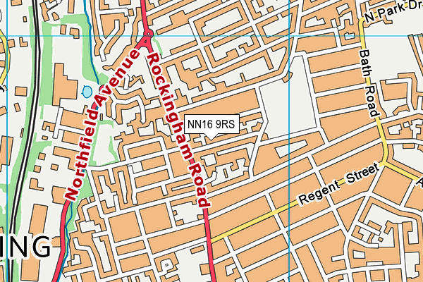 NN16 9RS map - OS VectorMap District (Ordnance Survey)