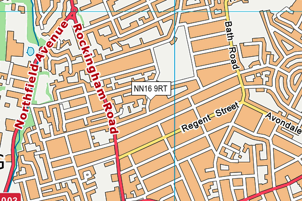 NN16 9RT map - OS VectorMap District (Ordnance Survey)