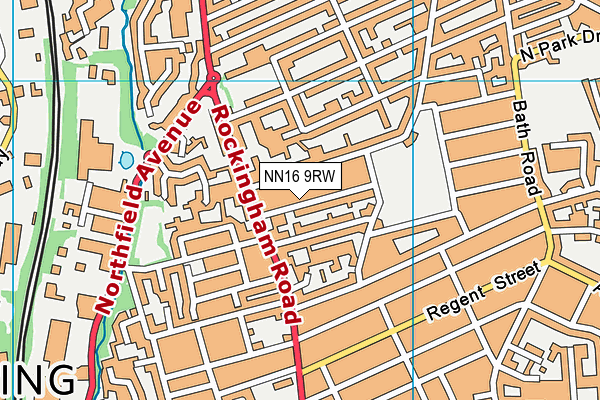 NN16 9RW map - OS VectorMap District (Ordnance Survey)