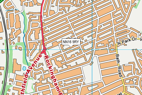 NN16 9RY map - OS VectorMap District (Ordnance Survey)