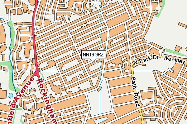 NN16 9RZ map - OS VectorMap District (Ordnance Survey)