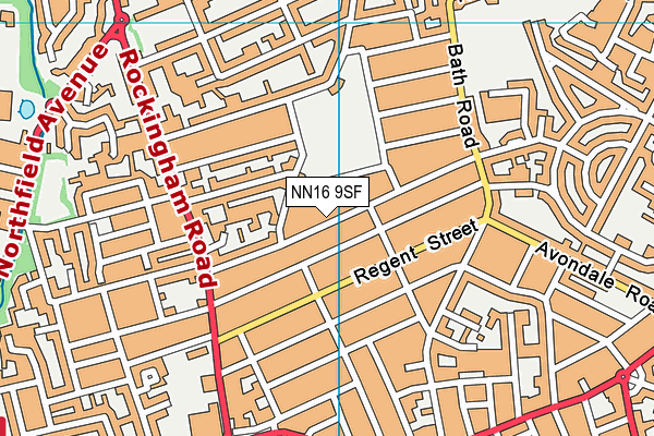 NN16 9SF map - OS VectorMap District (Ordnance Survey)