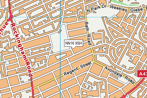 NN16 9SH map - OS VectorMap District (Ordnance Survey)