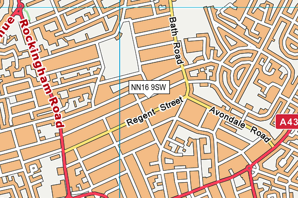 NN16 9SW map - OS VectorMap District (Ordnance Survey)