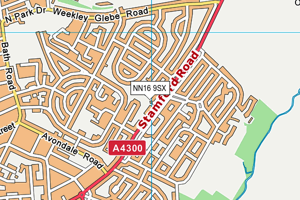 NN16 9SX map - OS VectorMap District (Ordnance Survey)