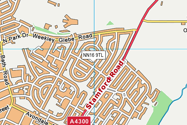 NN16 9TL map - OS VectorMap District (Ordnance Survey)