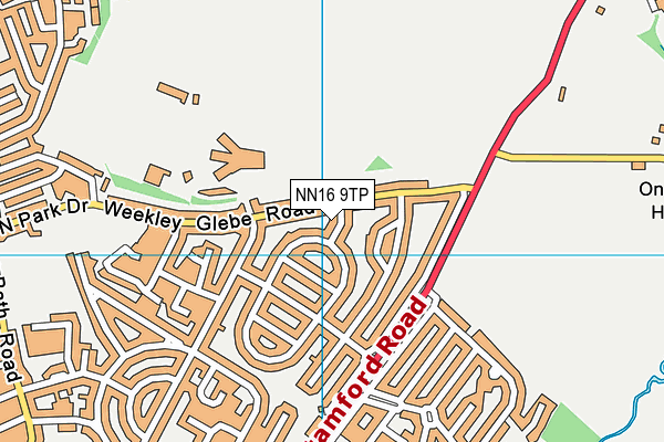 NN16 9TP map - OS VectorMap District (Ordnance Survey)