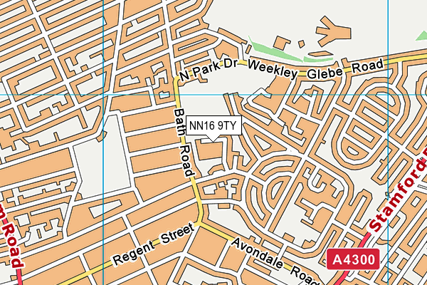 NN16 9TY map - OS VectorMap District (Ordnance Survey)