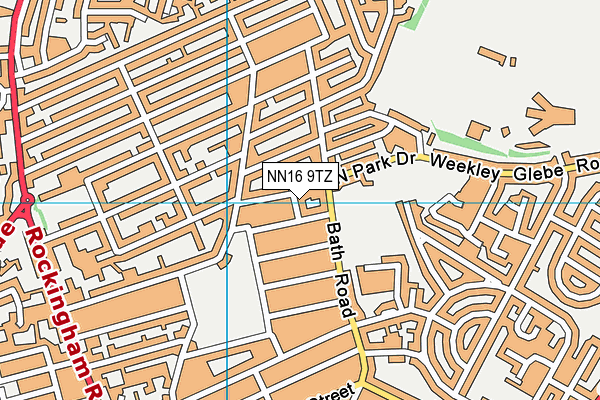 NN16 9TZ map - OS VectorMap District (Ordnance Survey)