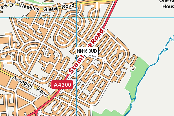 NN16 9UD map - OS VectorMap District (Ordnance Survey)