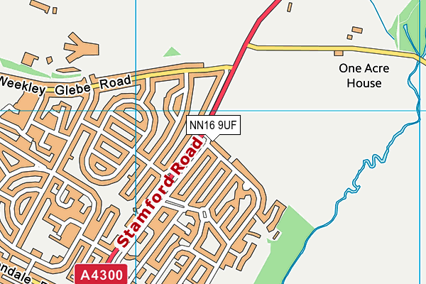 NN16 9UF map - OS VectorMap District (Ordnance Survey)