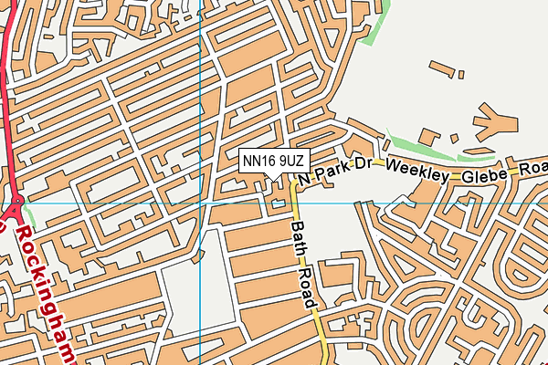 NN16 9UZ map - OS VectorMap District (Ordnance Survey)