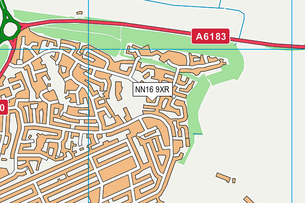 NN16 9XR map - OS VectorMap District (Ordnance Survey)