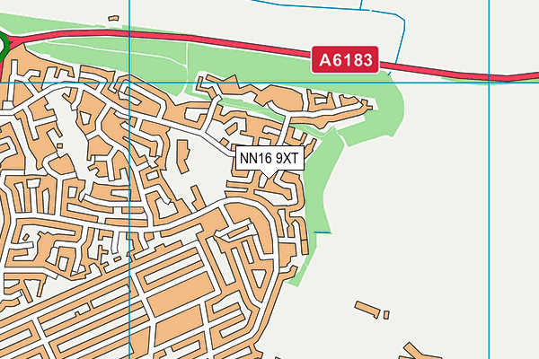 NN16 9XT map - OS VectorMap District (Ordnance Survey)