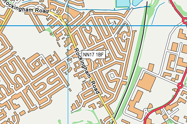 NN17 1BF map - OS VectorMap District (Ordnance Survey)