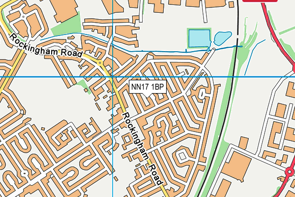 NN17 1BP map - OS VectorMap District (Ordnance Survey)