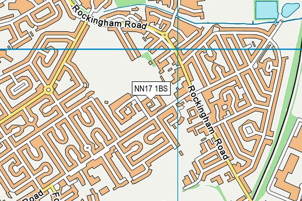 NN17 1BS map - OS VectorMap District (Ordnance Survey)