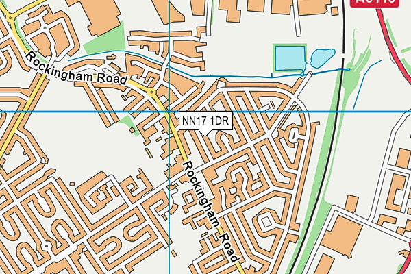 NN17 1DR map - OS VectorMap District (Ordnance Survey)