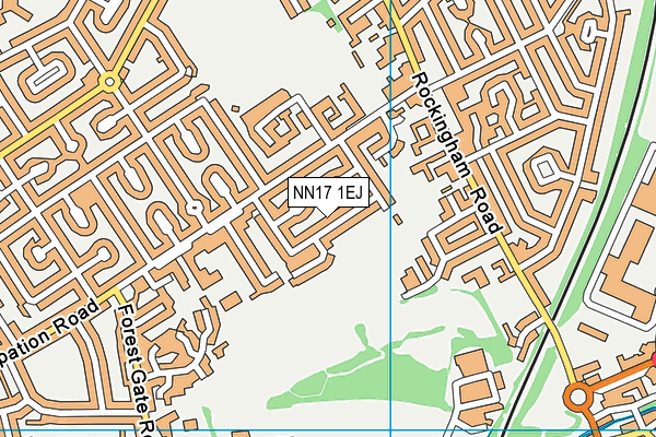 NN17 1EJ map - OS VectorMap District (Ordnance Survey)