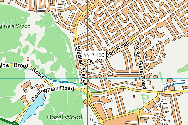 NN17 1EQ map - OS VectorMap District (Ordnance Survey)